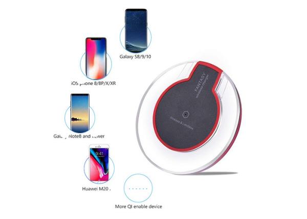 USB C Port ABS Transparent ABS 5W QI Wireless Charging Pad