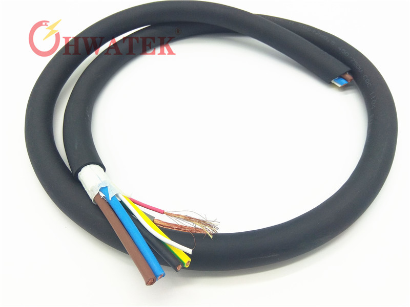 E473281 зарядный кабель 2C×7AWG UL EV (10.6mm2) +1C×9AWG (6.63m) +1C×18AWG (0.82mm2)