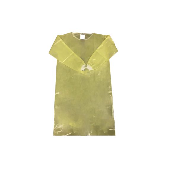 Одежда PE+PP 50GSM желтая Breathable анти- статическая устранимая медицинская с Нервюр-связанными тумаками такие же потоки цвета