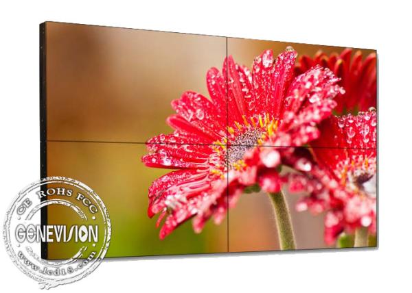 Moldura ultra estreita 55 brilho 500 video da parede 1080P HD 3.5mm do Signage de Digitas
