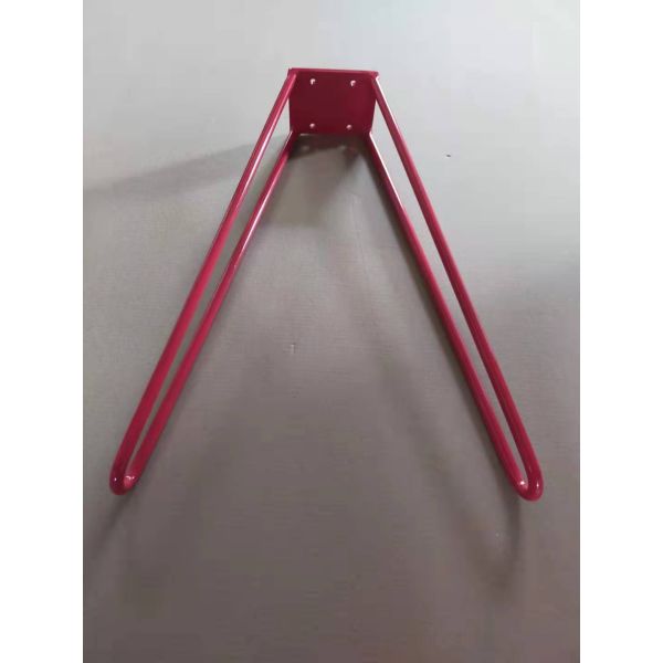 17 Inch Set of 2 Skateboard Hairpin Legs Solid Iron Table Legs for Modern Simple Style