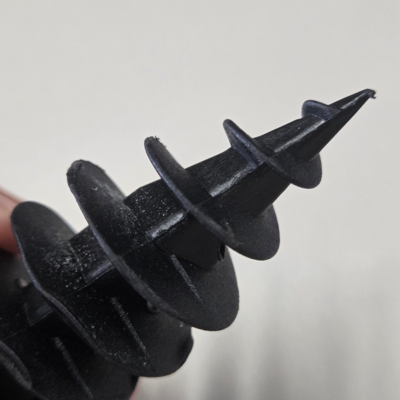 Custom Multi-Specification Spiral Thermal Insulation Anchor, Black Integrally Formed Fastener For Thermal Insulation Boards