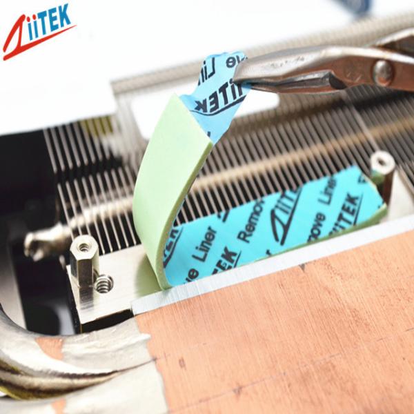 4.0W/Mk Ultra Soft Low Resistance Thermal Gap Pad TIF100-40-07E Light Green 5.5 MHz Dielectric Constant