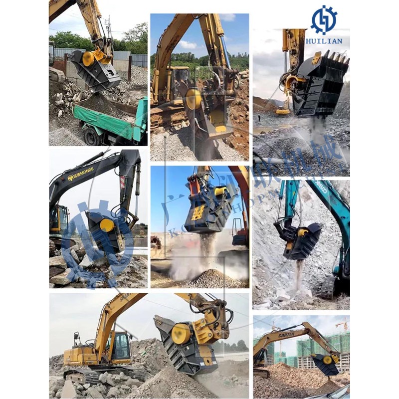 R160 R210 EX200 EC220 DH150LC Crusher Bucket Demolition Screening Bucket Crushing Bucket for 20 Tons Excavator
