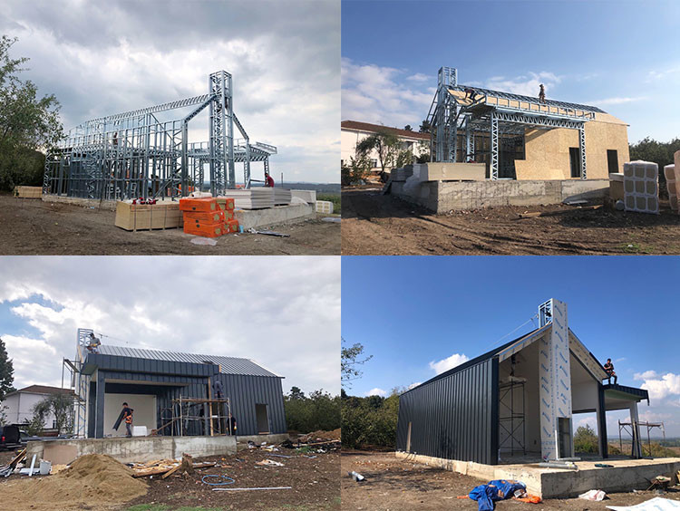 Интеграция Prefab светлого блока гостиницы дома железного каркаса оптимальная с ландшафтом