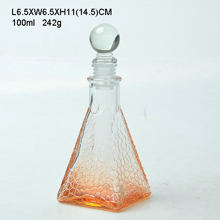 Stylish and Transparent Glass Storage Jar with Colored Plastic Cover 100% Food Safe