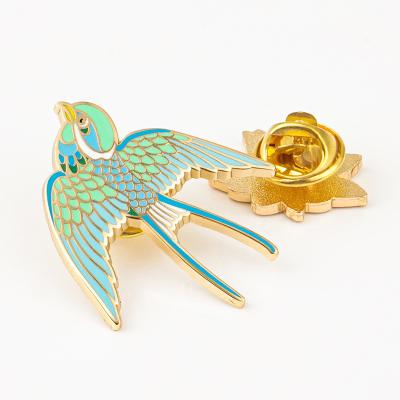 Custom Metal Animal Cute Hard Enamel Pins Die Casting Technique Customized Logo Design