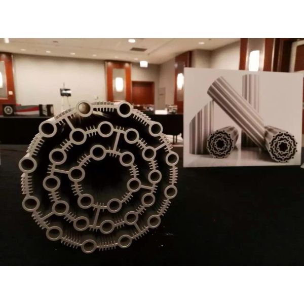 O alumínio da forma 6061 T5 circular expulsou dissipador de calor do alumínio dos perfis/diodo emissor de luz