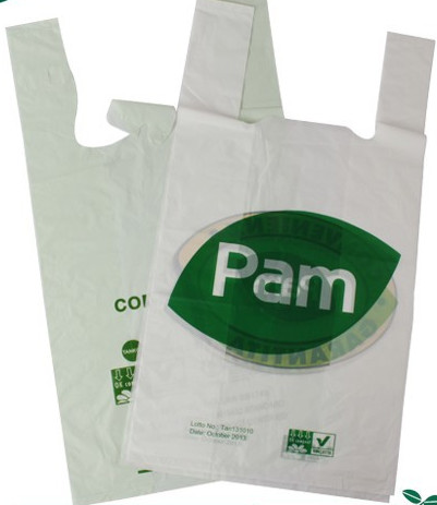 Hot Sale custom Printing 100% biodegradable  plastic Shopping Bags