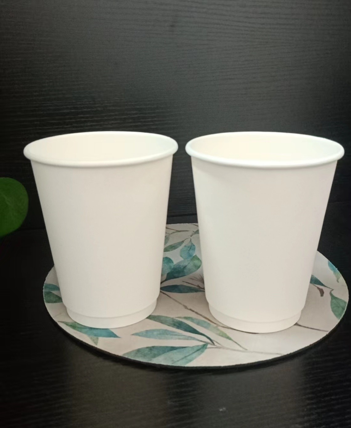 Disposable 12oz 300g 18PE 250 Double Wall Paper Cups 2.5oz-22oz Customized Request
