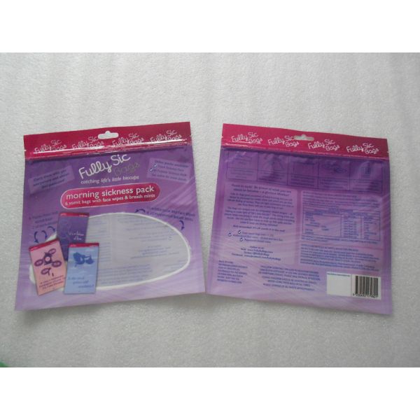 Window Colorful Printed Opaque Grip Seal Bag , Slider Bag Grip Seal Bag Idpe / Portion Bag