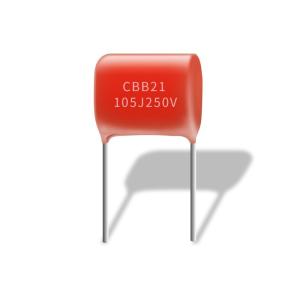 CBB21 105J 250V Capacitor Good Moisture Resistance Metallized Polypropylene