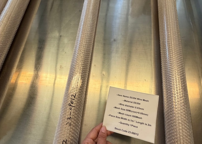 SS304 300Mesh 0.03mm Wire diameter Stainless Steel Woven Wire Mesh for filter use