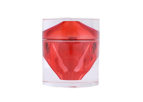 Hot Stamping 15g Face Cream Jars Diamond Acrylic Cosmetic Packaging