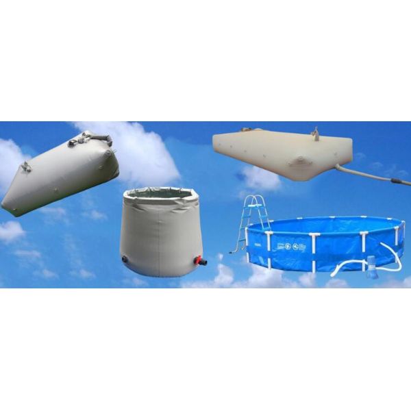 Синий гибкий лукообразный 1,2 мм брезентный резервуар для воды портативные резервуары для воды резервуар для воды