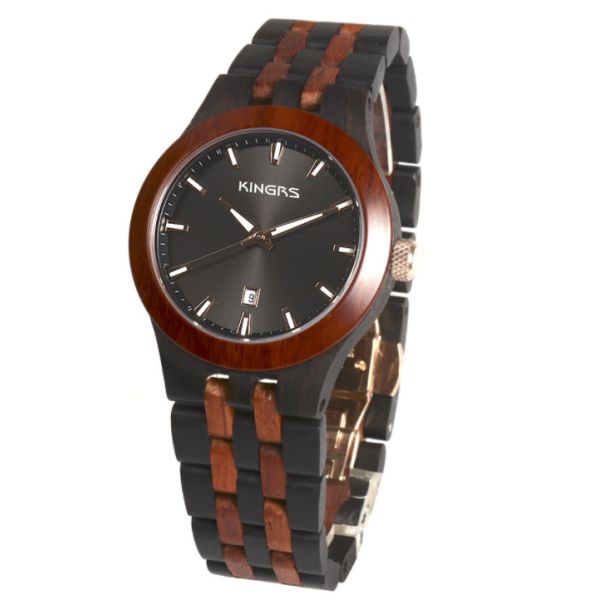 Fashion watches men luxury wrist natural wooden watches OEM watch ,Waterproof  Multifunction Quartz Movement Men Watch