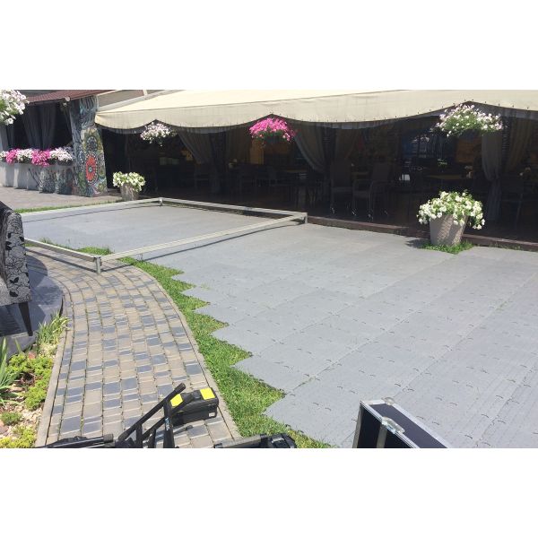 Heavy Duty 60 Tons/sqm Load Capacity Anti-slip Portable Event Flooring with 5 Years Warranty for Turf Protection and Tent Flooring