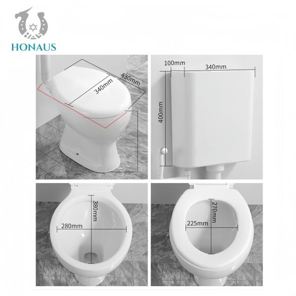 Simple Two Piece Toilet Bowl Manufacturer Direct Ceramic Body Separated Tank