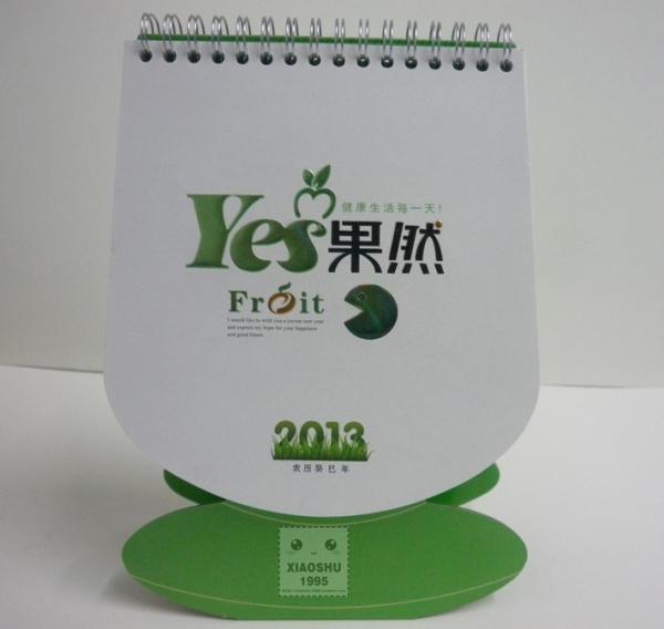 2018 company advertising calendar printing, Glossy art card desk calendar with cheap prices, cute desk calendar