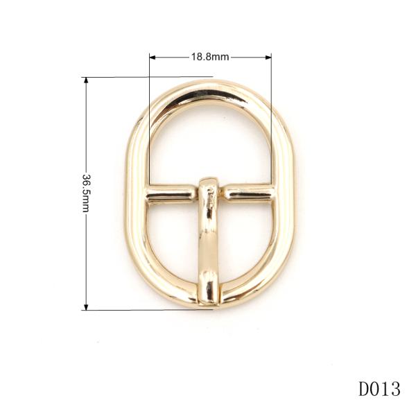 19mm Metal Belt Buckles Gold Oval Shape Belt Buckle Anti Fade