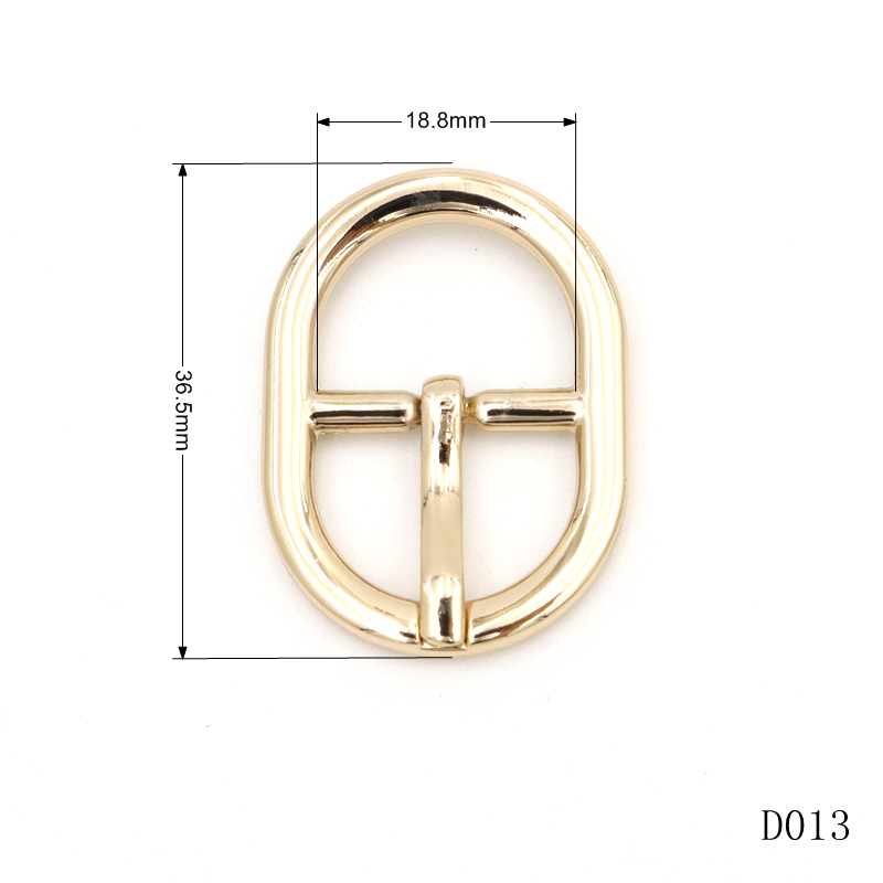 19mm Metal Belt Buckles Gold Oval Shape Belt Buckle Anti Fade