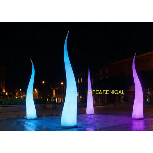 Flame-Shaped Inflatable LED RGB Balloon Light for Stage & Night Events