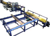 Linha de produção vertical gêmea de corte de madeira da serração da faixa para o diâmetro 350mm do log