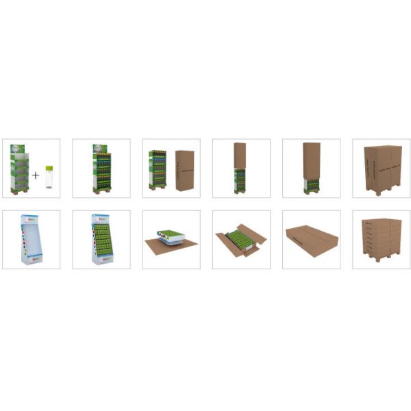 Supermarket clothes T paper display stand, underwear underwear paper shelf, environmental protection wardrobe