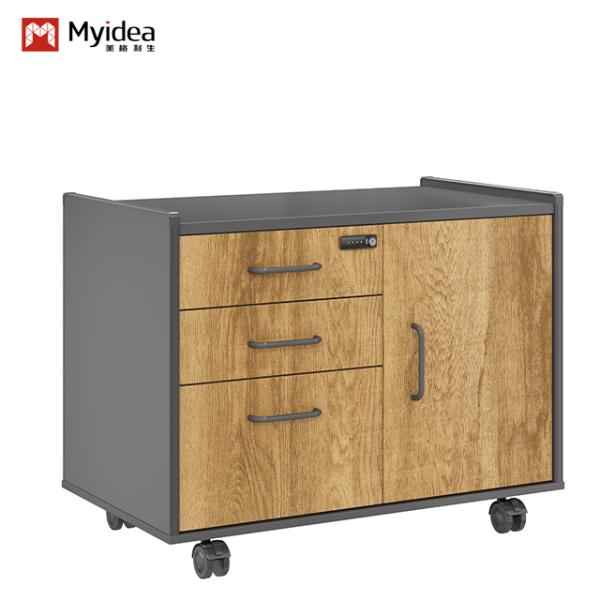 Mon idée Style Industriel Meuble Sub-Cabinet Mobile Mobilier de Bureau Simple Rangement Classeur