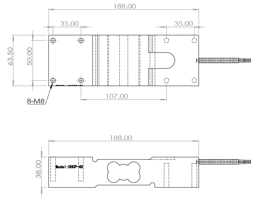 CHCP-4D Single Point Digital Cart Scale 800kg Conhon Load Cells