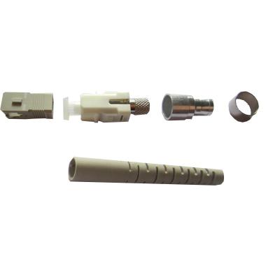 3.0mm Sc Upc Fiber Connector MM Single Mode Good temperature performance