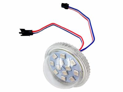 12 luzes de Natal do pixel do diodo emissor de luz 45mm Rgb de poupança de energia para o lugar do entretenimento