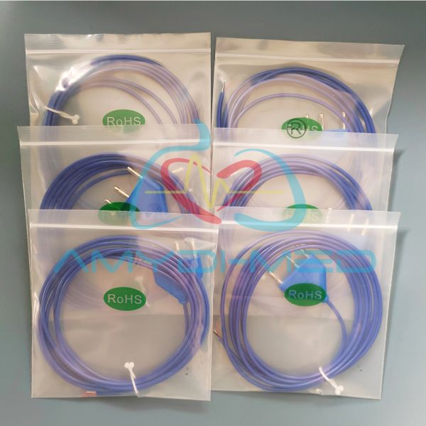 High Frequency Bipolar Cut Portable Electrosurgical Cable with Double-layer Safety Protection for Surgical Diathermy