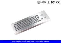 Chaves industriais do teclado 65 do Desktop da Poeira-Prova com Trackball de aço inoxidável