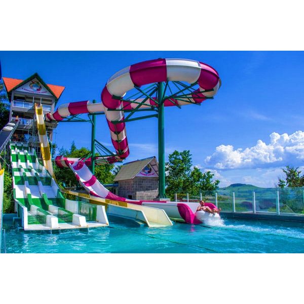 Outdoor Swimming Pool Accessories Fiberglass Water Slide for Kids