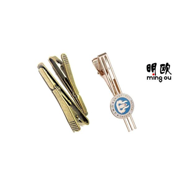 Antique Groom Bronze Tie Clip , Fashion Narrow Cufflinks Tie Clip Monogrammed