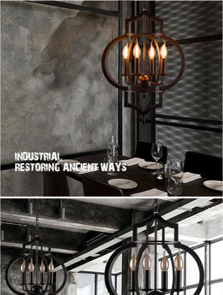 Modern Nordic Creative Iron E14 LED Lighting Chandelier E14 American Chandelier(WH-CI-124)