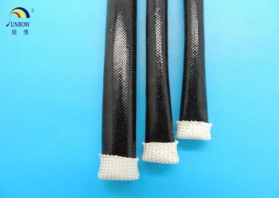 Black 2.0mm ID Expandable braided Sleeving Saturated Liquid Silicone Resin for Wiring Insulation
