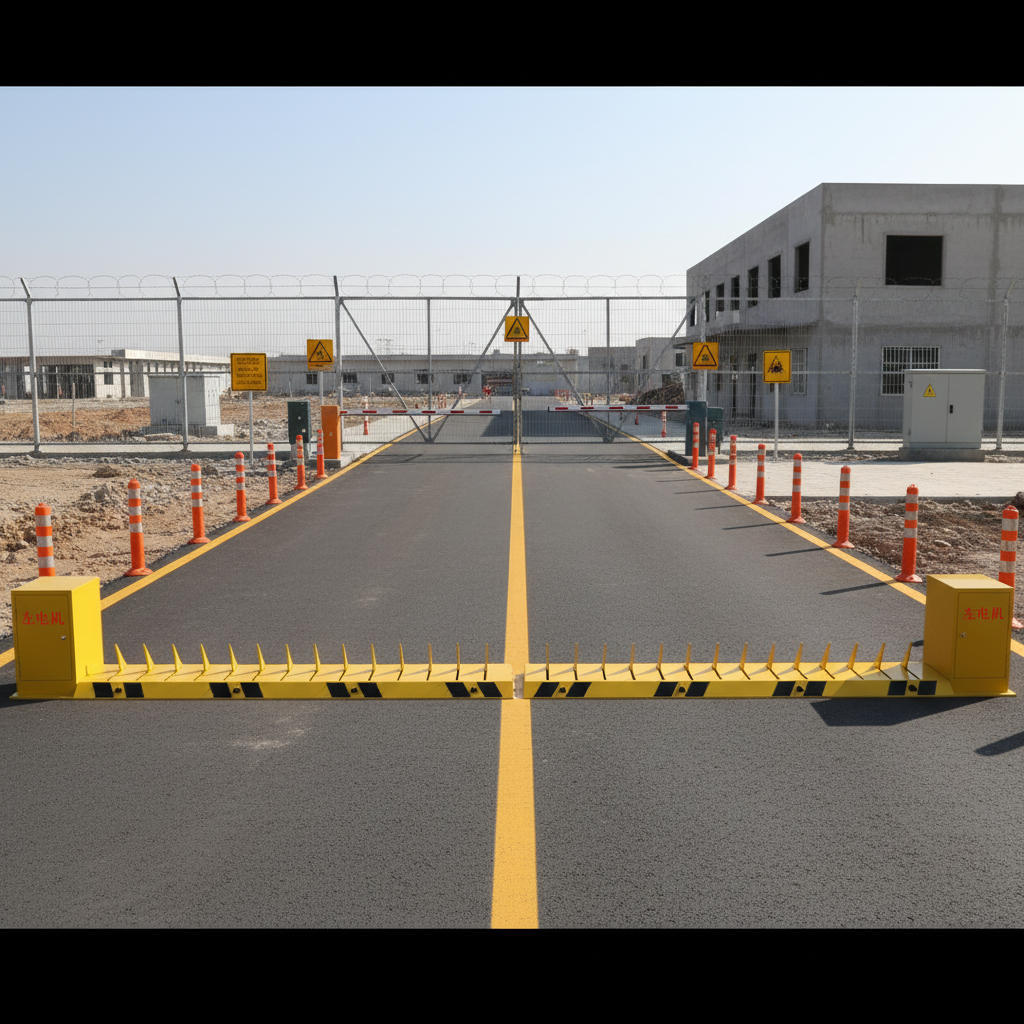 380V IP67 Waterproof Tyre Killer with 150mm Spike Height for Secure Vehicle Access Control