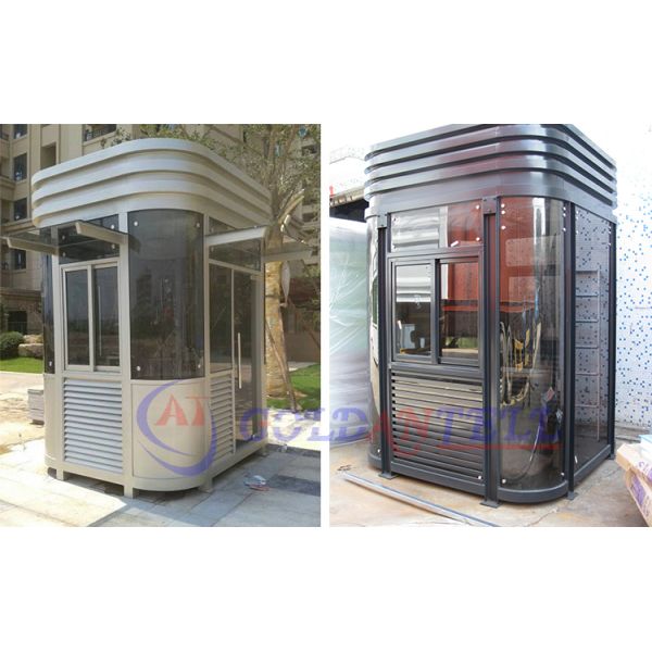 Modern Steel Security Guard House 1800x1800x2500mm Waterproof Customizable