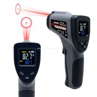Kaemeasu 380°C Arma de temperatura láser de anillo Higrómetro de emisividad Arma de temperatura digital ajustable