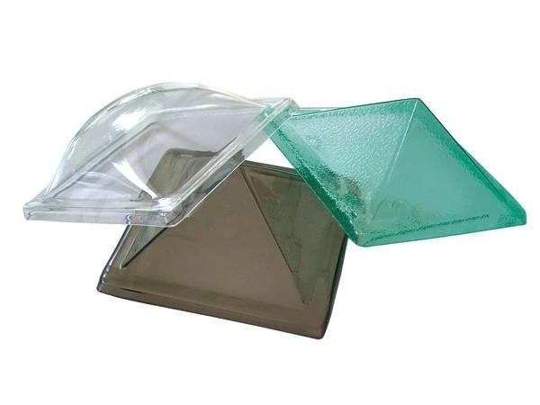 Heat Formed Pyramid / Dome Skylight Roofing 100 % Polycarbonate Material