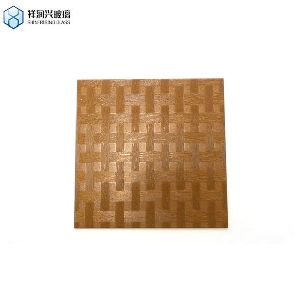 Brown Patterned Glass Shinerising 3mm 5mm 1830*2440new Technology Style Glass