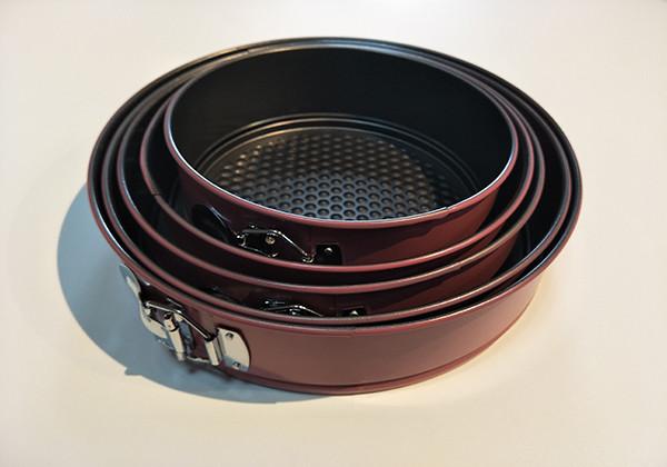 amazon hot sale bakeware round non stick carbon steel springform pan for cake baking