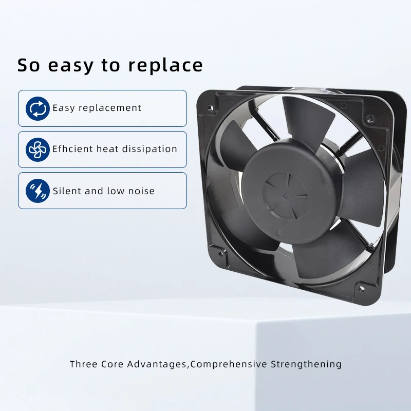 15050 Axial Fan 150*150*50mm Industrial Cabinet Cooling Fan for Chassis Cabinet Ventilation