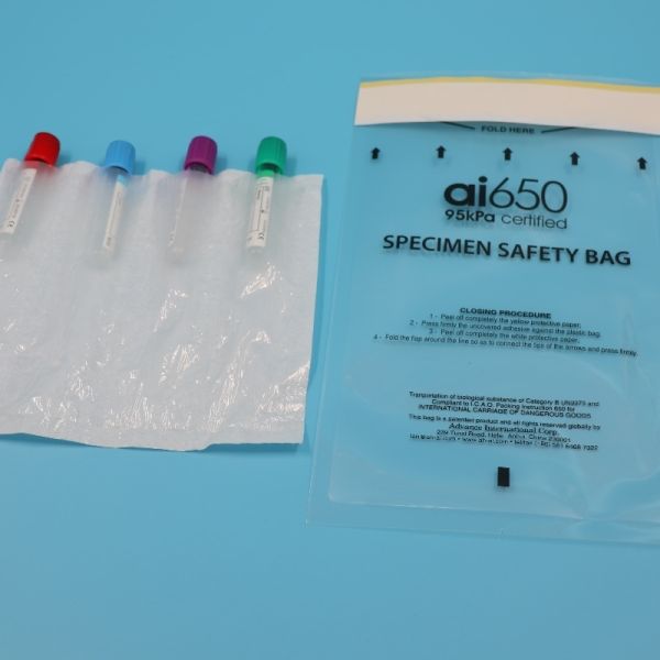 95 KPa UN 3373 Laboratory Sample Transport Bag