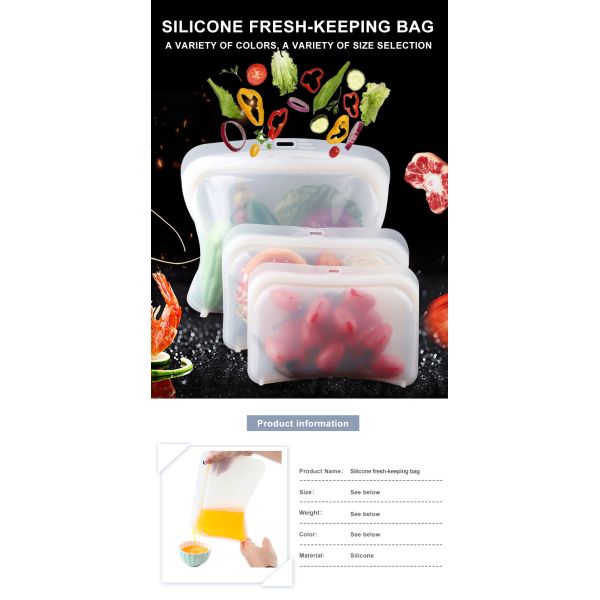 Хранение еды силикона 3 пакетов кладет судомойку и сейф в мешки микроволны