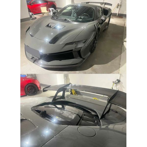 SF90 XX Ferrari Body Kit Carbon Fiber Car Bumpers Front Lip Side Skirts Rear Diffuser