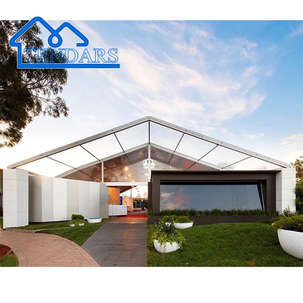 Backyard Event Party Marquee Tents Waterproof PVC Aluminum Alloy Frame Full Sidewall Canopy Structure