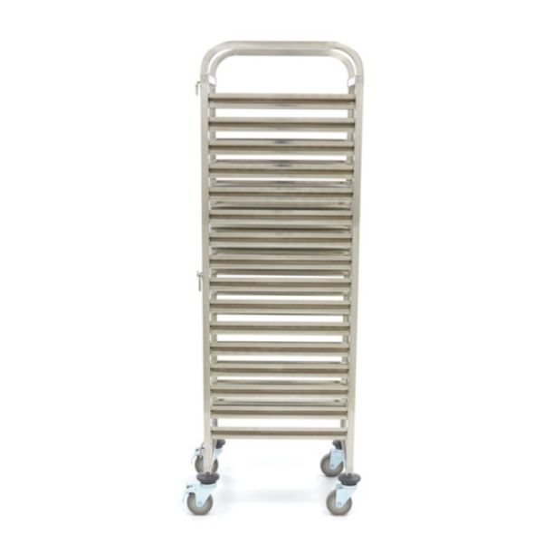 Durable Stainless Steel Baking Tray Trolley With 4 Casters And 2 Brakes